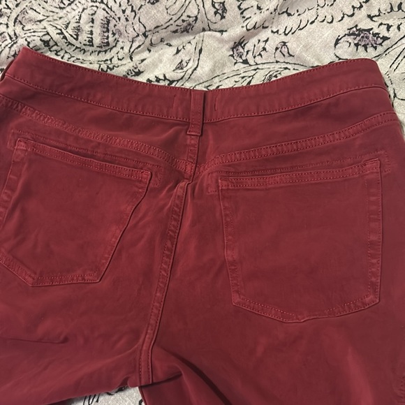 Burgundy Cargo Skinny Jeggings - Picture 2 of 7